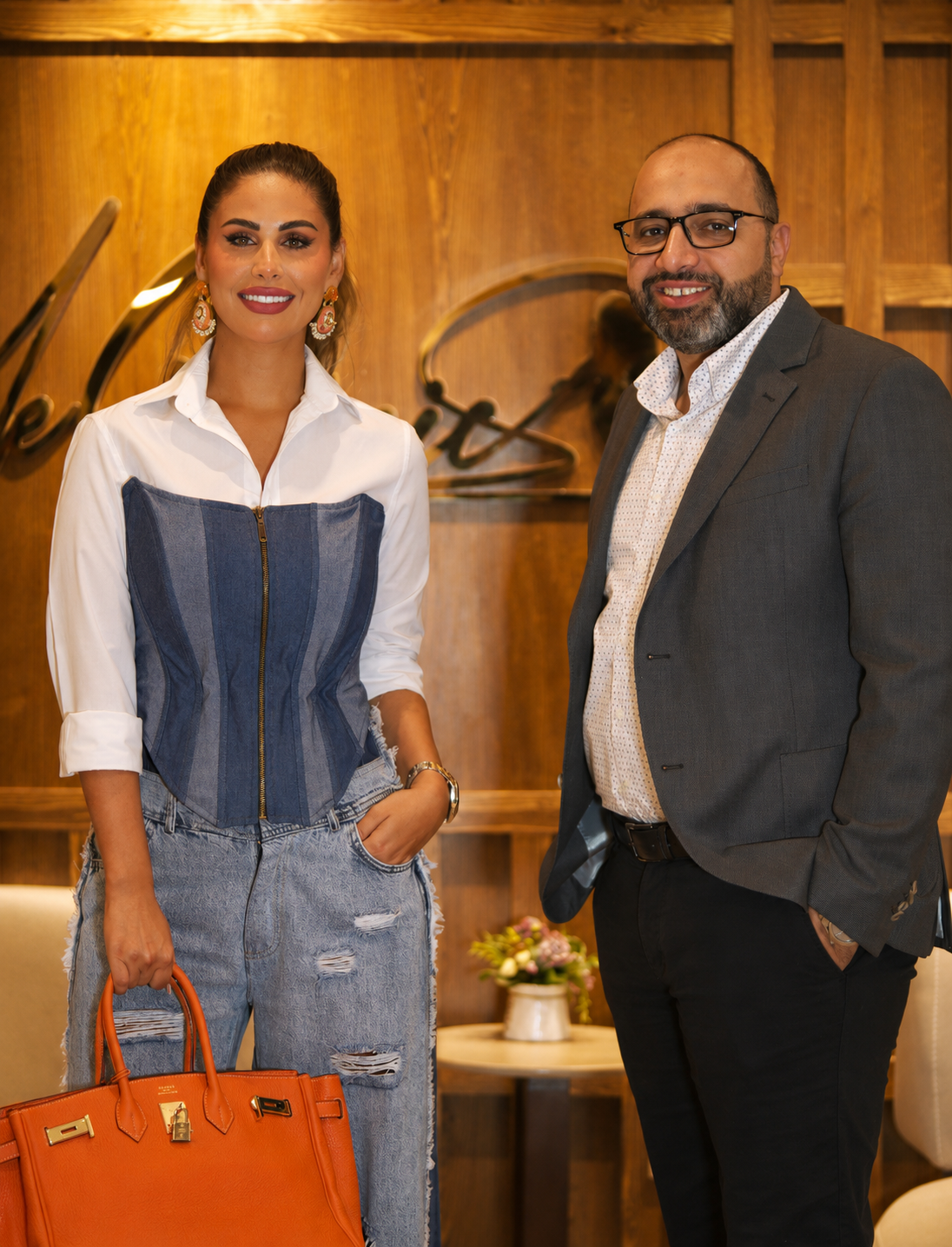 Actress Mai Selim during her visit to ME Clinic